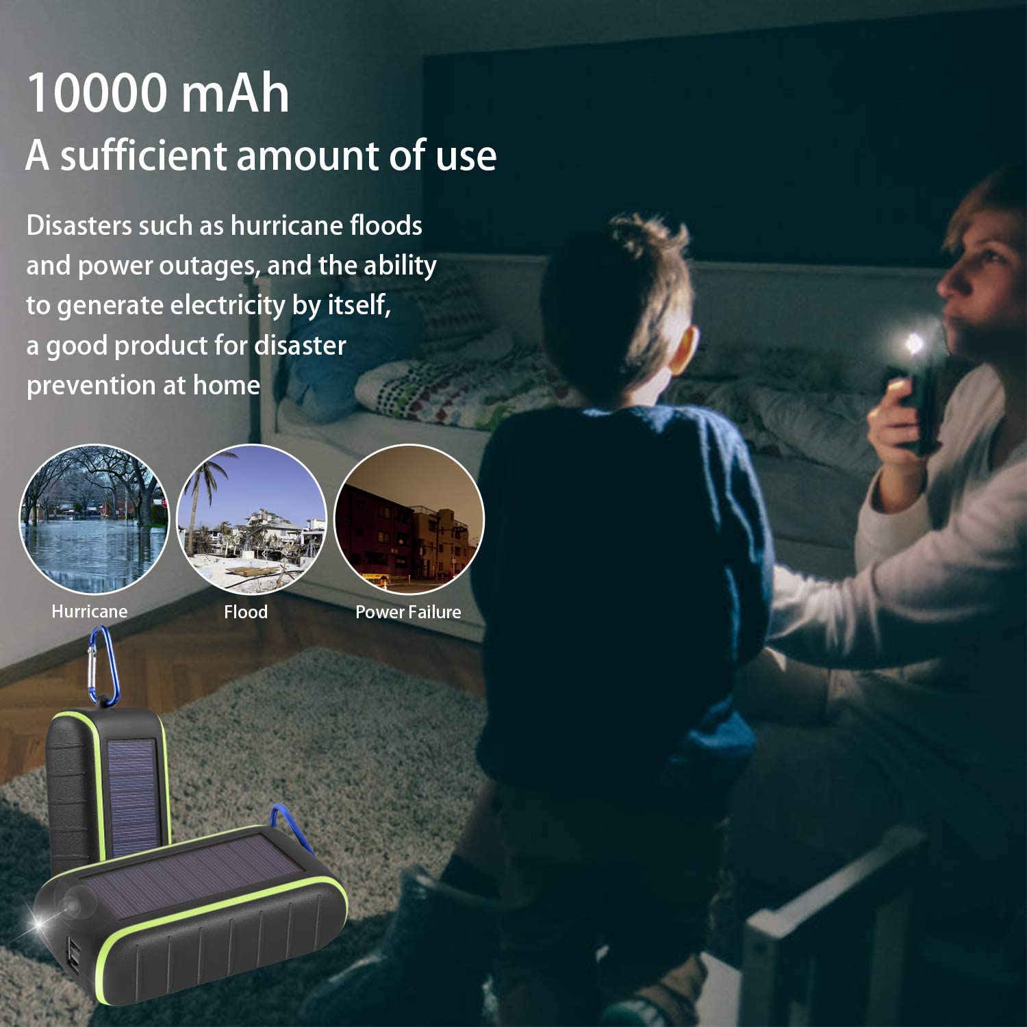 Carregador Solar e Dínamo 10.000 mAh - Image 3